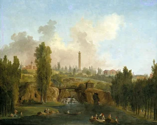 Udsigt over parken Méréville, ca. 1790