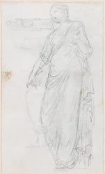 Kvinde i Toga [verso]