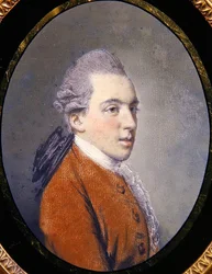 Portræt af pastor Geoffrey Hornby (pastel på papir)