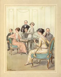 At drikke te, fra 