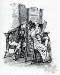 Illustration til "Emma" af Jane Austen. Af Hugh Thomson (illustration)