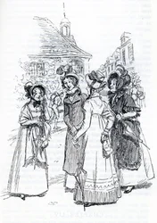 "Fru. Cole, Mrs. Perry og Mrs. Elton” - (illustration)