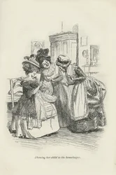 Viser sit barn til husholdersken, 1896