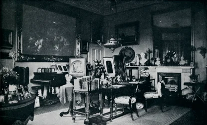 Queens Private Sitting Room i Osborne, c1899, 1901