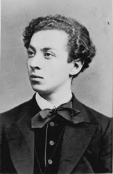 Portræt af pianisten og komponisten Rafael Joseffy 1853-1915.
