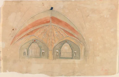 Hjulkorsedderkop, skitse til Tammerfors domkirke