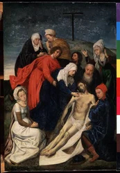 ""Klag over Kristi død"" Maleri af Hugo van der Goes (1435-1482) Mål. 36x30 cm Eremitagemuseet, Sankt Petersborg