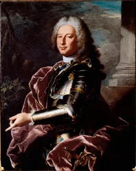 Portræt af Giovanni (Gian) Francesco II Brignole Sale (Jean Francois II Brignole-Sale) (1695-1760) Doge of Genes og ambassadør for Republikken Genes i Frankrig under Louis XV Maleri af Hyacinthe Rigaud (1659-1743) 17937-1737 Svag. 101,5x80,2 cm gener,