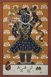 Det guddommelige blå Krishna-barn