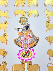 Krishna blandt de gyldne køer