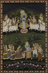 En livlig Krishna-fest