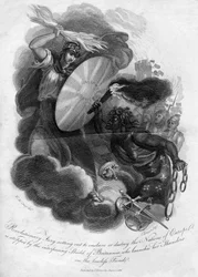 Det revolutionære raseri drager ud for at slavebinde eller ødelægge Europas nationer, 1816.