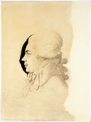Portræt Du kommer Nikolai Petrovitch Rumiantsev (OU Romanceoc) (17826), Faoke 450 4826) - Pensailag (pen, børste, børstning, blæk på papir af I -I Hake (Haake) (