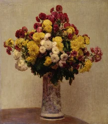 Krysantemum i en vase, 1873