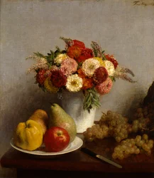 Frugt og Blomster, 1865.