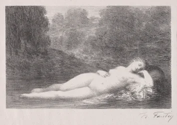 Liggende i vandet, 1903.