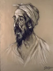 DEN SÅREDE QUIXOTE - MALERI OG KUL 1906 - SPANSK EXPRESSIONISME