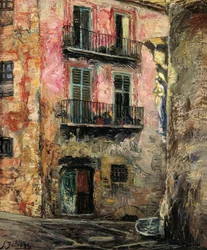Girona (Girona). Maleri af Ignacio Zuloaga Zabaleta (1870-1945). olie på lærred