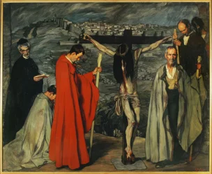 Ignacio Zuloaga / Bleeding Christ or Blood Christ , 1911, Olie på lærred, 250 × 300 cm
