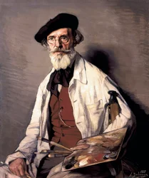 Portræt af maleren Pablo Uranga (1861-1934) 1937 (olie på lærred)