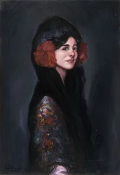 Portræt af en elegant dame