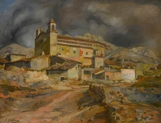Maluenda-kirken Kirken i Maluenda, ca. 1924.