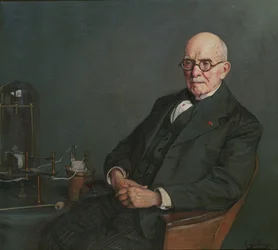 Portræt af fysikeren Édouard Branly 1844-1940, ca. 1920.