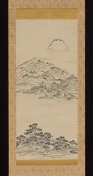 Mount Fuji, med udsigt fra Tago no Ura Bay
