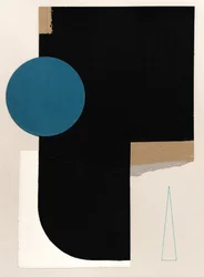 Abstrakt geometrisk collage