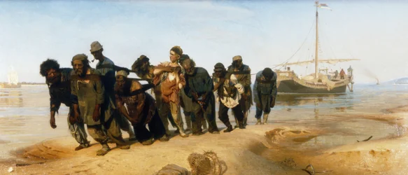 Pramdragere på Volga (Rusland)