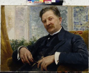 Portræt af ingeniør I.M. Vengerov par Repin, Ilya Efimovich (1844-1930)
