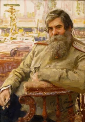 Portræt af neurofysiologen og psykiateren Vladimir Bekhterev 1857-1927, 1913