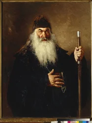 Protodiacre - Protodeacon - Repin, Ilya Yefimovich (1844-1930) - 1877 - Olie på lærred - 124x96 - Statens Tretyakov Gallery, Moskva