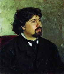 Portræt af kunstneren Vasily Surikov