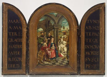 Tilbedelse af Magi, sandsynligvis syttende århundrede.