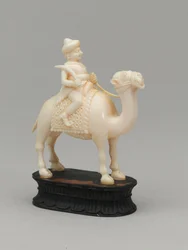 Sort springer, skakbrik, Indien, ca. 1820