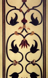 Detalje af indlægsarbejde på en ydervæg, ca. 1631-54 (pietra dura)