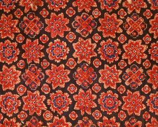 Stof med et gammelt thailandsk design (trykt bomuld)