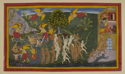 Garuṇa befrier og helbreder Rāma og Lakṣmaṇa; aberne angriber Laṅkā i triumf