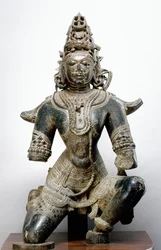 Garuda, fra Mandla Fort, Madhya Pradesh, 1200 AD (sort sten)