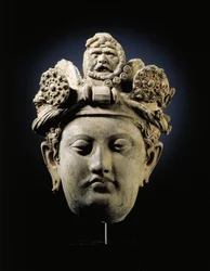 Leder af en Bodhisattva fra Gandhara