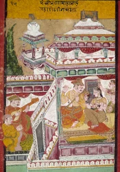 Musikalsk show i et palads (miniature