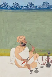 Portræt af en Khanphata Yogi, ca. 1800