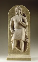 Stående ungdom eller Maitreya, Gandhara (stuk)