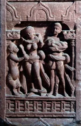 Sundari toilet (sandstensskulptur)
