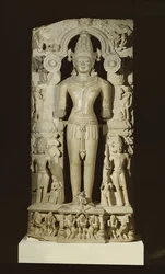 Surya, fra soltemplet ved Konarak, Orissa, østlige Ganga-dynasti (kalksten)