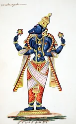 Varaha, vildeavatar af Vishnu (wc på papir)