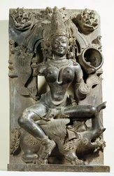 Varunani, udskæring fra Konark Sun Temple, Orissa, Eastern Ganga-dynastiet