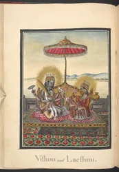 Vishnu and Laksmi