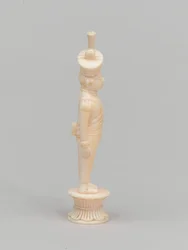 Hvid bonde, skakbrik, Indien, 1820 ca